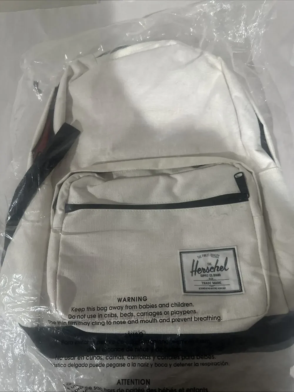 Herschel Classic Pop Quiz Backpack -White/Black